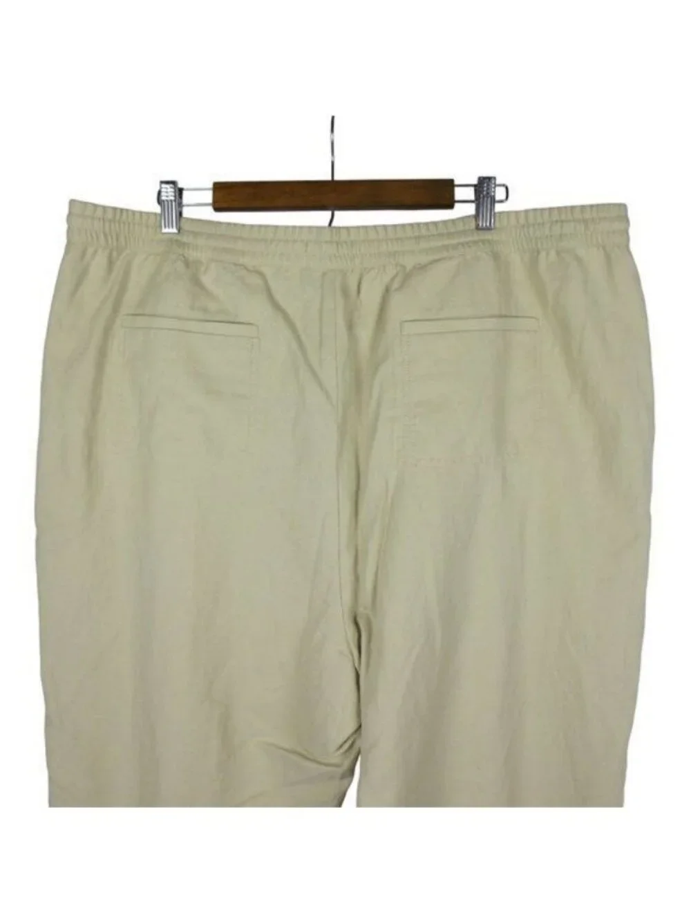 Banana Republic Cotton Linen Relaxed Drawstring Pants Beige Women's XXL NWT $98